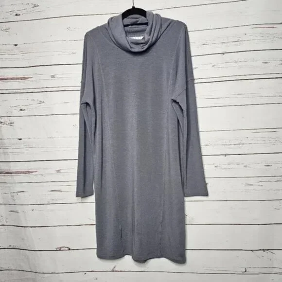 CAbi Cowl Neck Belted Dress Polyester Stretch Medium pullover luxury style soft - Picture 2 of 5